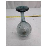 Antique Blue-Green Glass Decanter