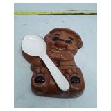 Vintage Ceramic Bear Spoon Rest