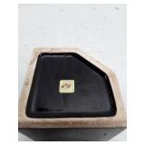 Vintage Napco Taiwan Black Geometric Planter