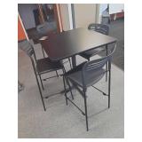 Modern Bar Height Table and Chairs Set
