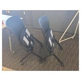 Lot (2) - Black Stackable Office Guest Chairs - Model LLR41848