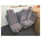 Lot (19) Bus seats with frames