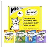 Temptations Classics and MixUps Crunchy and Soft Cat Treats Variety Pack, 6.3 oz. Pouches (Pack of 4)