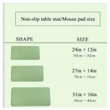 Leather Desk Pad, Large Mouse Pad, Non-Slip and Waterproof Desk Blotter, Desk Writing Pad for Office and Study (Green, 31.5 x 16")"