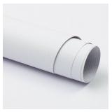 Guvana 15.7"x394" White Thicken Textured Peel and Stick Wallpaper - DIY Removable Room Accent Wall Decor"
