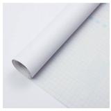 Guvana 15.7"x394" White Thicken Textured Peel and Stick Wallpaper - DIY Removable Room Accent Wall Decor"
