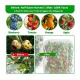 Blueberry Bush Netting Cover with Drawstring 4 Pack Tree Netting for Cicadas Plant Covers Tomato Protective Cover Netting Barrier for Protect Plant Fruits (3.3FT*2.6FT/5.9FT*3.9)