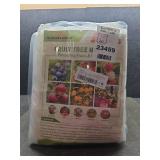 Blueberry Bush Netting Cover with Drawstring 4 Pack Tree Netting for Cicadas Plant Covers Tomato Protective Cover Netting Barrier for Protect Plant Fruits (3.3FT*2.6FT/5.9FT*3.9)
