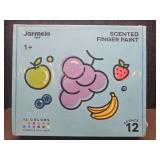 Jarmelo 12-Color Scented Finger Paint Set - Retail: $19