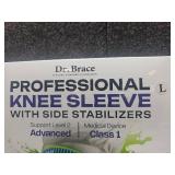 Dr. Brace Professional Knee Sleeve with Side Stabilizers - 2 Pack (Large) - Retail: $24