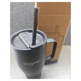 Woovo Insulated Tumbler with Handle 30 oz - Retail: $24