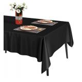 Fixwal 16 Pack Black Plastic Tablecloth Disposable Table Cloth 54" x 108" Plastic Table Cover Premium Rectangle Tablecloths for Baby Shower Engagement Halloween Wedding"