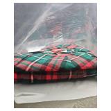 SIORO Mens Flannel Robes, Soft Cotton Plaid Bathrobe Shawl Collar Loungewear size M