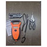 UEDGER Fishing Tool Kit - Fishing Pliers Digital Scale Fish Lip Gripper With Lanyard, Fishing Accessories and Equipment Fishing Tools Set Multitool Hook Remover Line Cutter For Saltwater, Gift for Men