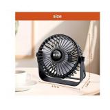 Desk Fan Portable, Personal Mini Desktop 3 Speeds Quiet Small Table Fan with Cable USB Powered for Home Office Study reading Bedroom Indoor Car Outdoor Travel