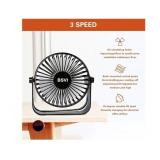 Desk Fan Portable, Personal Mini Desktop 3 Speeds Quiet Small Table Fan with Cable USB Powered for Home Office Study reading Bedroom Indoor Car Outdoor Travel