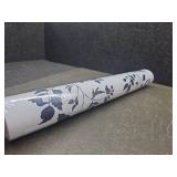 Heroad Peel and Stick Wallpaper - Floral Navy Blue Removable Wallpaper Boho Contact Paper for Cabinets and Bathroom - Waterproof Self Adhesive Vinyl Roll 17.3