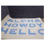 Udinaz Beach Welcome Aloha Howdy Hello Front Door Mat Outside Entrance,Beach Coastal Cowgirl Decor Doormat,17"X30"