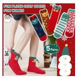 ProEtrade Fuzzy Socks for Women Teen Girls Fluffy Christmas Cozy Slipper Cabin Soft Winter Warm Fleece Socks