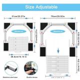 Washer Dryer Stacking Kit, Universal Washer Dryer Stacking Kit with Pull-Out Sliding Plate, Adjustable 29"-21" Stacking Kit for Washer and Dryer with Ratchet Strap"