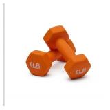 Amazon Basics Neoprene Dumbbell Hand Weights for Exercise and Muscle Toning (2)