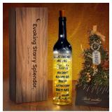 2025 Unique Friendship Gifts for Women - Wine Bottle Lights with Cork, Birthday Friendship Gift Ideas for Women Who Have Everything Girls Boys (Black)