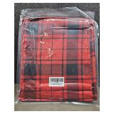 Waterproof Checkered Tablecloth Fabric - Rectangle 58x84 Inch Christmas Plaid Table Cloth for Indoor/Outdoor Use - Xmas Table Cover for Kitchen,