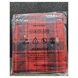 Waterproof Checkered Tablecloth Fabric - Rectangle 58x84 Inch Christmas Plaid Table Cloth for Indoor/Outdoor Use - Xmas Table Cover for Kitchen,