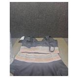 Vintage-Style two-Piece Swimsuit with Striped Pattern Size S - Retail: $35