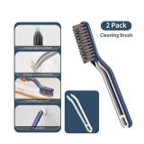2PCS Crevice Clean Brush,Hard Bristle Crevice Cleaning Brush,Bathroom Brush Cleaner Tool,Kitchen Stiff Bristle Crevice Cleaning Brush