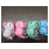 4PCS Stress Relief Axolotl Toy|Taba Squishy Squeeze Axolotl Party Favors Toy |Cute Malt Sugar Filled Sensory Fidget Toy | Filled Stretchy Salamander Animal Fun Squeeze Toy(4.7 x 3.9 Inch)