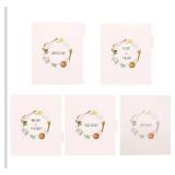 Homecooked Happiness Vintage Recipe Binder 3 Ring, 50 Blank Doubled-Size Cards, 50 Clear Protective Sleeves, 5 Dividers for Recipes Desserts, Bread & Pastries, Main Dishes, Soup & Salads, Appetizers