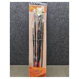 Powercryl Ultimate Acrylic Brush Set - Professional Flat Brushes - Retail: $24
