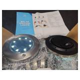 Solpex Solar Ground Disk Lights - Garden Pathway Lighting. 12 pack