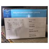 Solpex Solar Ground Disk Lights - Garden Pathway Lighting. 12 pack