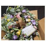 Spring Garden DIY Floral Wreath Kit 17" - Retail: $45"