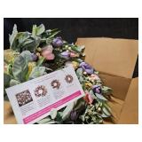 Spring Garden DIY Floral Wreath Kit 17" - Retail: $45"