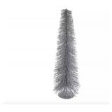 Varmax Prelit Christmas Tree Glitter Tabletop Tree Bottle Brush Trees 13.8