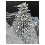 Varmax Prelit Christmas Tree Glitter Tabletop Tree Bottle Brush Trees 13.8