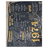 50th Birthday Throw, Best Decorations Gift for Mom, Dad, Grandpa - Soft, Unique, Happy Birthday Blanket for Him, Her, Friends