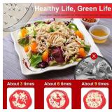 Chicken Shredder Large Chicken Breast Shredder Tool Twist with Brush&Fork, Visible Meat Shredder Machine, Anti-Slip Strip, Ergonomic Handle, BPA Free, Suitable for Pork Beef Chicken(Red)