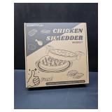 Chicken Shredder Large Chicken Breast Shredder Tool Twist with Brush&Fork, Visible Meat Shredder Machine, Anti-Slip Strip, Ergonomic Handle, BPA Free, Suitable for Pork Beef Chicken(Red)
