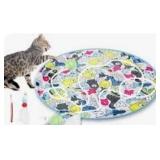 BETOPET Interactive cat toy ball fast rolling pouch