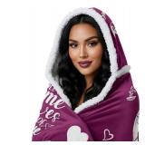 Wifey Fleece Robe - Mothers Day Gifts for Wife from Husband - Birthday Anniversary Valentines Day Christmas Gifts for Her