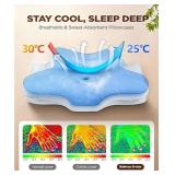 Dream Without Pain Cervical Neck Pillow for Sleeping, Ergonomic Side Sleeper Pillows for Adults, Cooling Orthopedic Pillow for Neck Relief Support, Memory Foam Pillows Back Stomach Sleepers Standard s