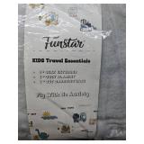 FUNSTAR Airplane seat Extender for Kids, Toddler Airplane Bed with Blanket, Airplane Travel Essentials, Durable and Comfortable Baby Portable Airplane Bed Flight Footbed