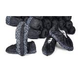 100 Pack Disposable Shoe Covers Non Slip Disposable Large Foot Booties Shoe Covers for Indoors Contractors Floor and Carpet Protectors, One Size Fits Most(Black