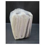 Macouba Bath Towels for Bathroom - Towel Set - White Towels with Grey Trim - Luxury Bath Towels Set of 6, Bathroom Towels, Bath Towel Set, 2 Bath, 2 Hand 2 Face