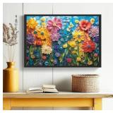 ALL4JIG Flowers Fun Jigsaw Puzzles for Adults and Kids, 1000 Pieces, Christmas Secret Santa Gift, White Elephant Gifts, Number Partitioned for Easy Solving