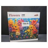 ALL4JIG Flowers Fun Jigsaw Puzzles for Adults and Kids, 1000 Pieces, Christmas Secret Santa Gift, White Elephant Gifts, Number Partitioned for Easy Solving